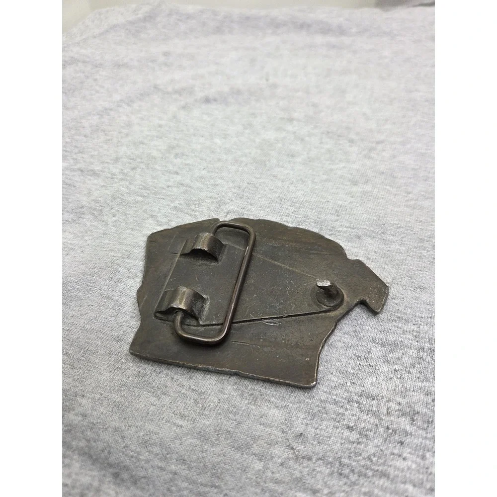 Rare Vintage Antique Solid Brass Toyota Land Cruiser Heavy Belt Buckle Mens